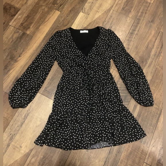 Hello molly Ruffle classic spring polka dot mini dress boho long sleeve revolve - Picture 5 of 6